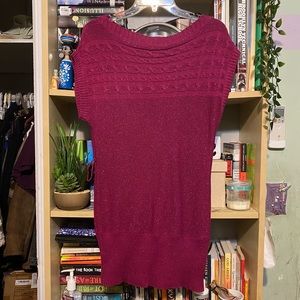 Longline glitter sweater